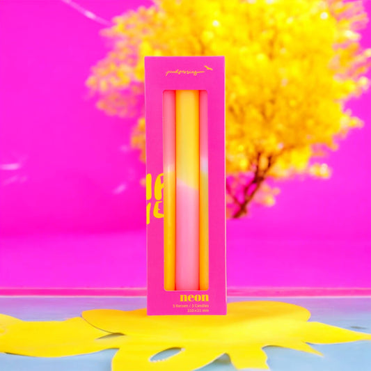 Bougies Dip Dye Neon