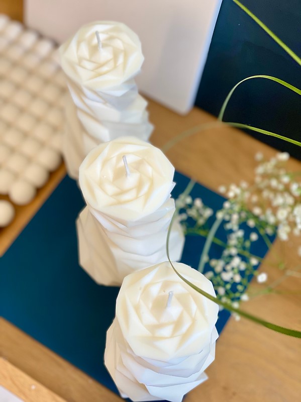 Bougie Geometric Flower