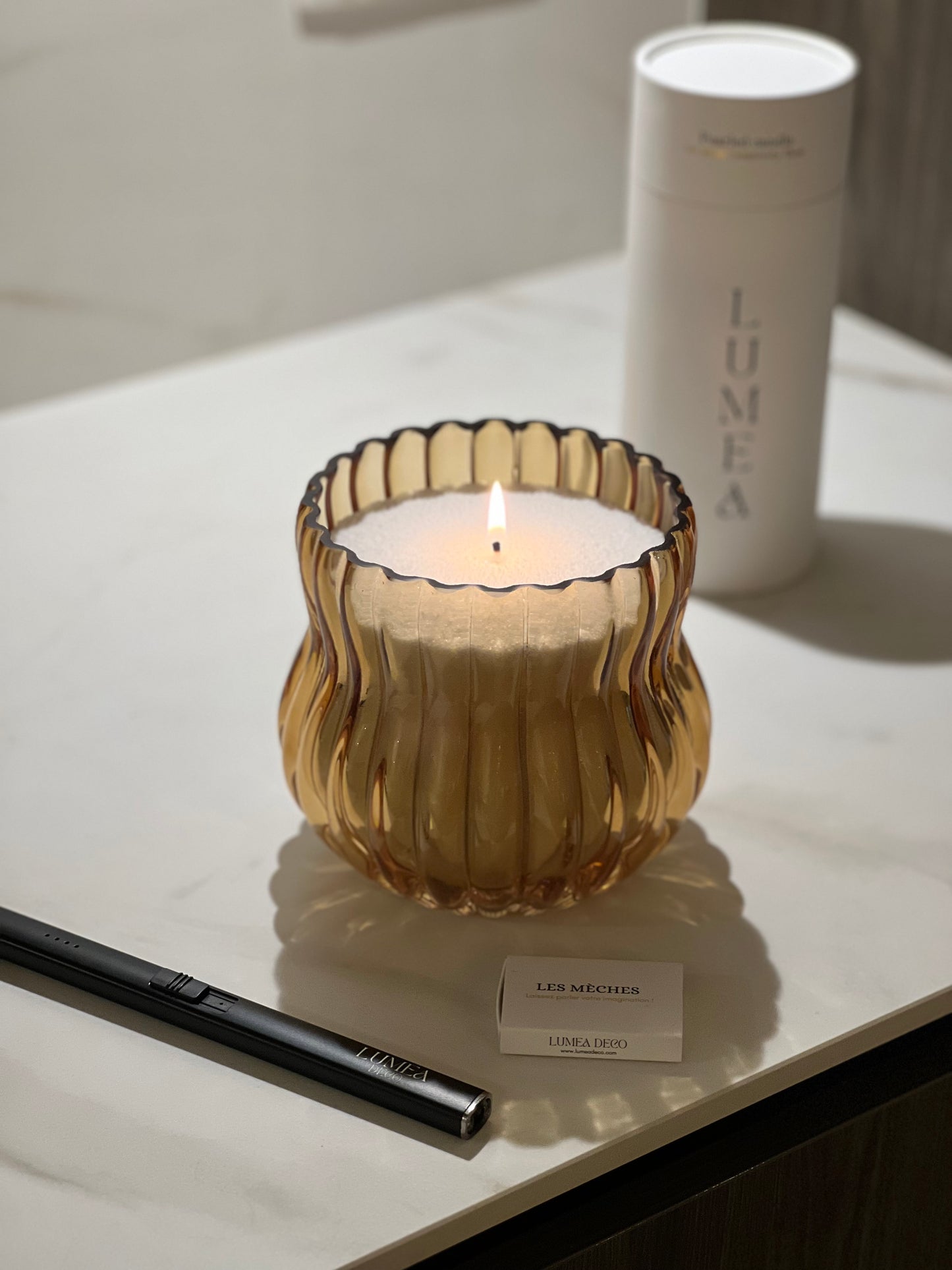 Bougie perlée mèches coton incluses 500 g