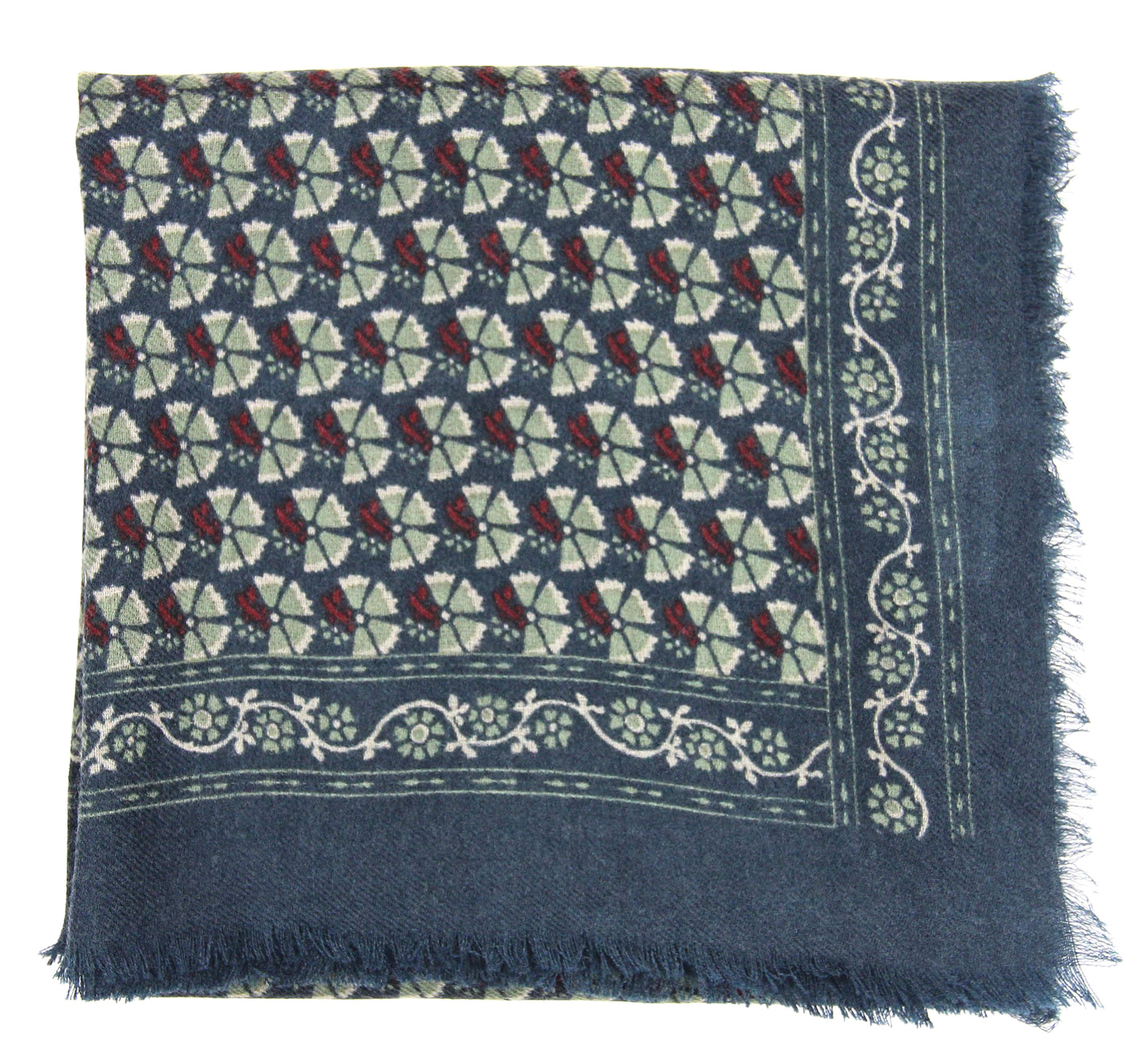 Carré Laine Valentine Marine