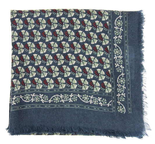 Carré Laine Valentine Marine