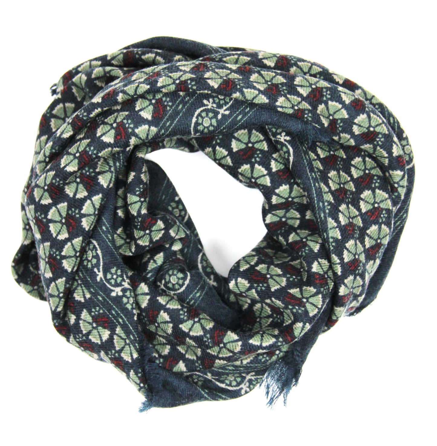 Carré Laine Valentine Marine