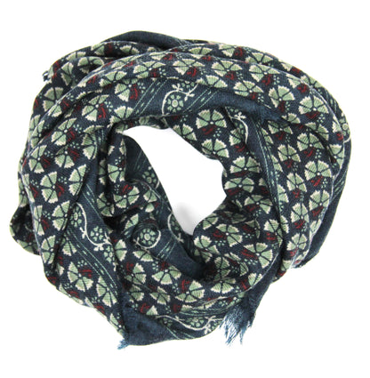 Carré Laine Valentine Marine