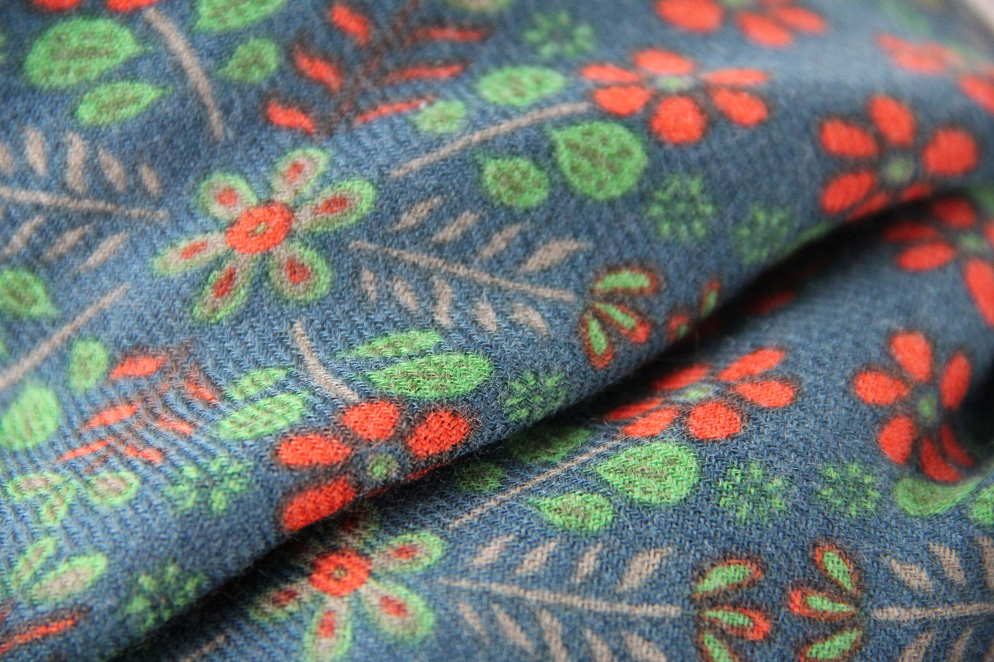 Carré Laine Agata Bleu