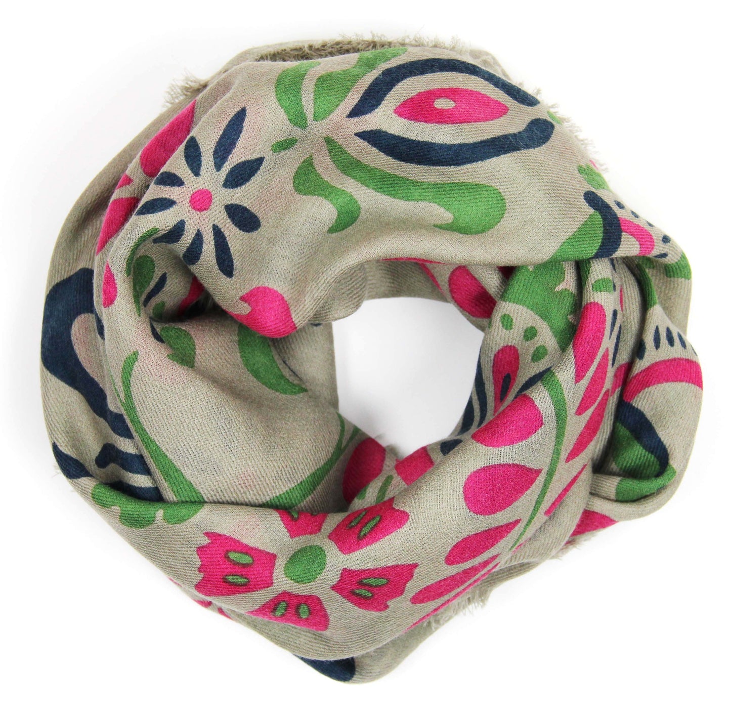 Carré Laine Tatiana Fushia