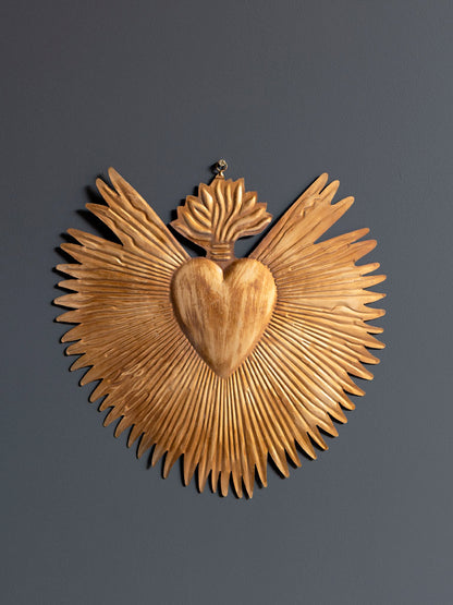 Ex Voto en fer doré et flammes