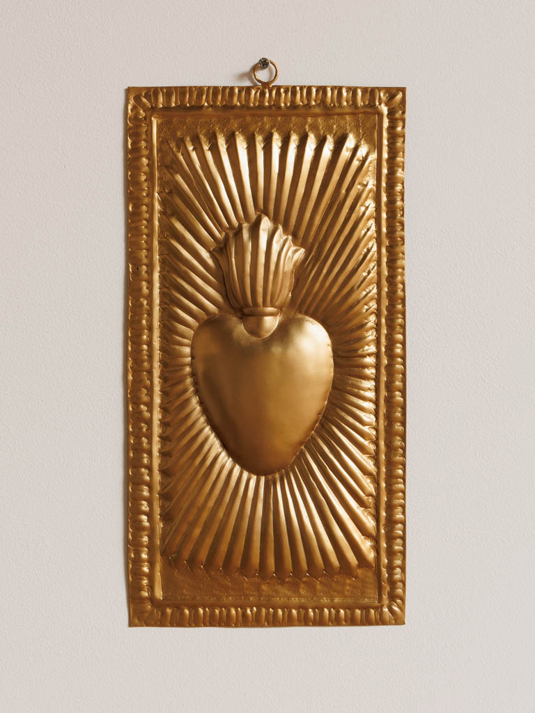 Ex Voto sur plaque dorée