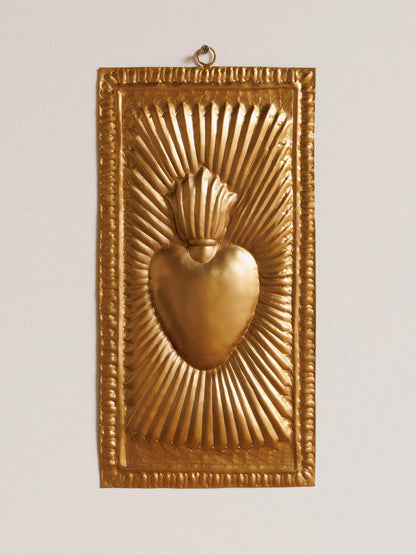 Ex Voto sur plaque dorée