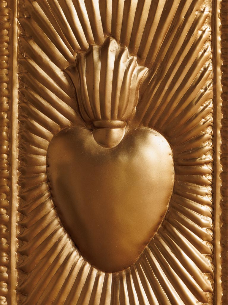 Ex Voto sur plaque dorée