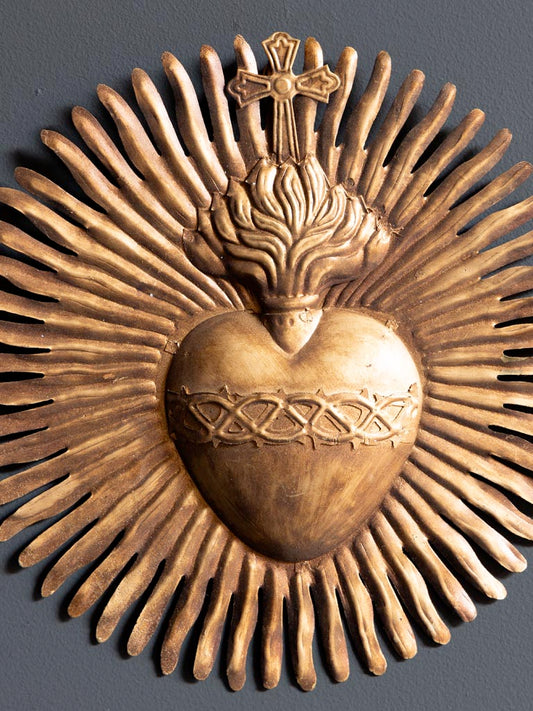 Ex Voto en fer soleil doré