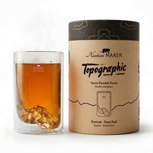 Verre Double Paroi Mont Blanc TOPOGRAPHIC